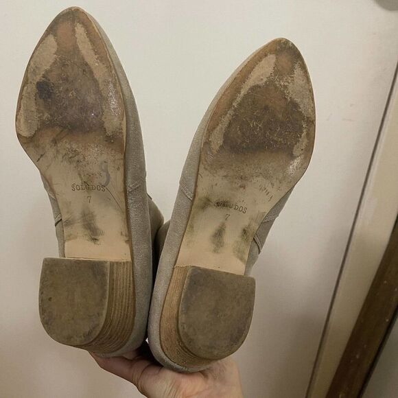 Soludos Lola tan leather point toe ankle booties size US 7 - Picture 7 of 9